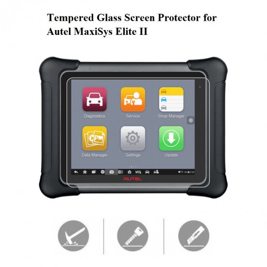 Tempered Glass Screen Protector for AUTEL MaxiSys Elite II 2 - Click Image to Close